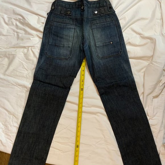 Gold Spun Jeans for Men. Modern Fit, Skinny High Quality Denim. Great Stitching - Picture 2 of 3
